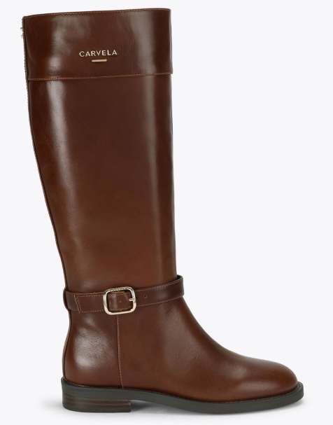 Carvela Silvare riding boot knee boots in brown - view 1