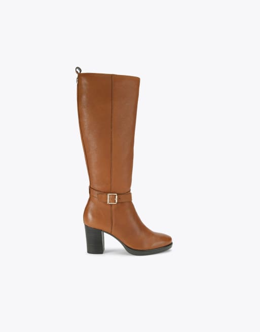 Carvela Silver 2 high knee boots in tan