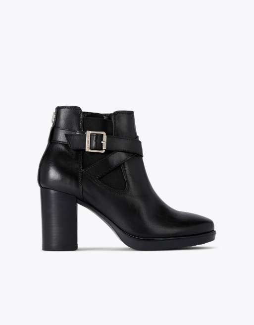 Carvela Silver 2 wide fit high ankle boots in black