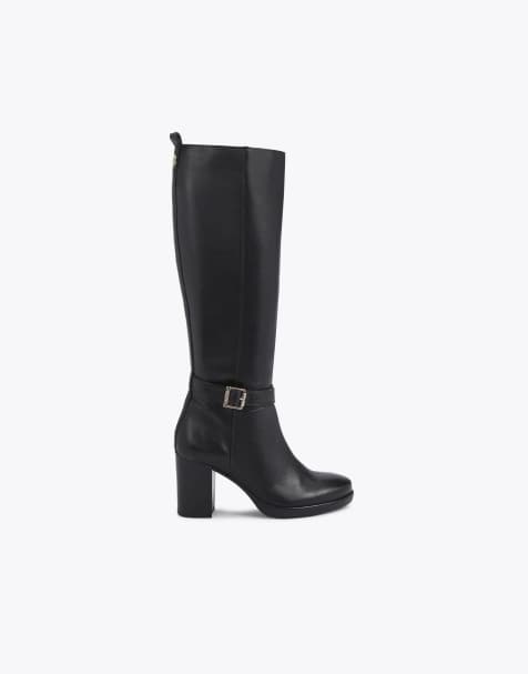 Carvela Silver 2 wide fit knee boots in black - view 1