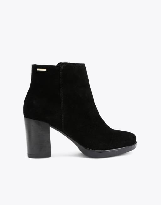 Carvela Silver chelsea mid ankle boots in black