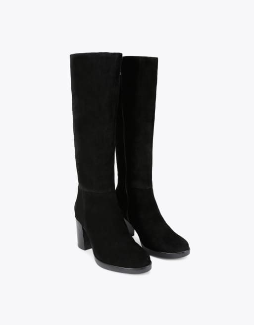 Carvela Silver knee boots in black suede, 2 of 4