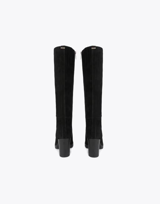 Carvela Silver knee boots in black suede, 4 of 4
