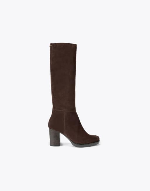 Carvela Silver knee boots in brown