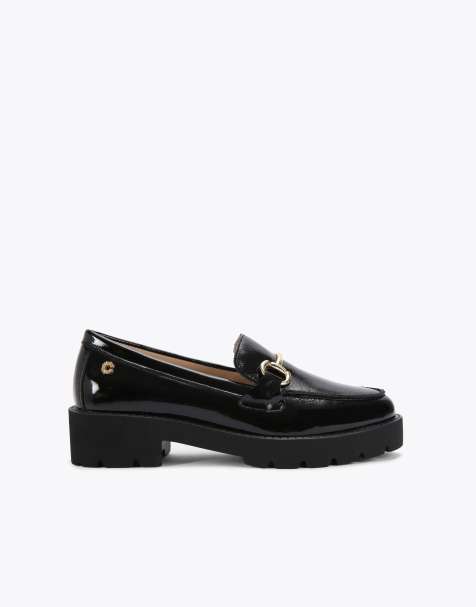 Carvela Snap chunky flat shoes in black combination - view 1
