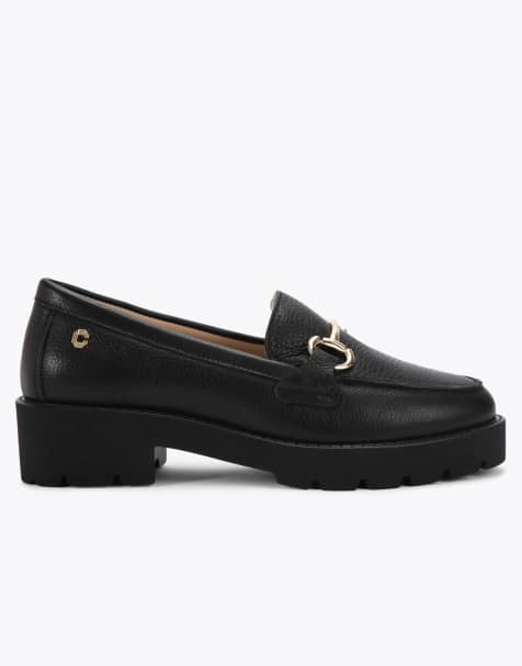 Carvela Snap chunky flat shoes in black - view 1