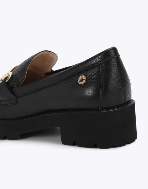 Carvela Snap chunky flat shoes in black, 3 of 4