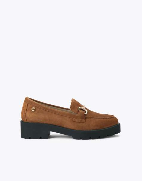 Carvela Snap chunky flat shoes in camel - view 1