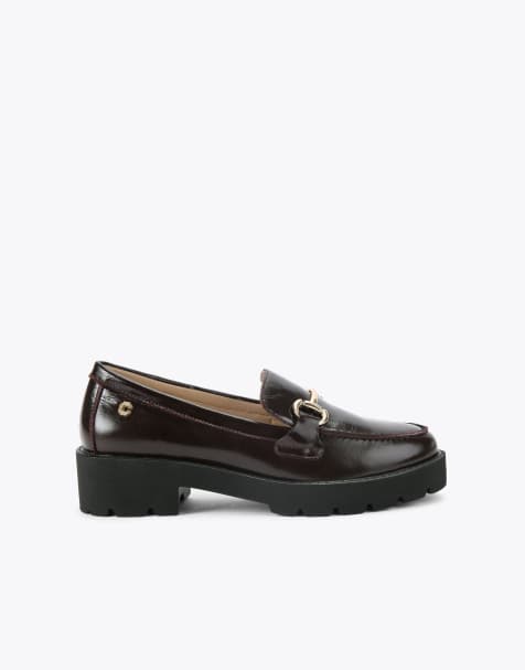 Carvela Snap chunky flat shoes in wine - view 1