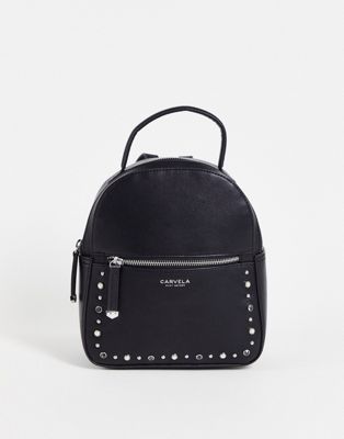 Carvela Sooty Mini Backpack With Gem Detail in black