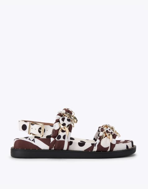 Carvela Sorano sandal sling polka flat sandals in brown other - view 1