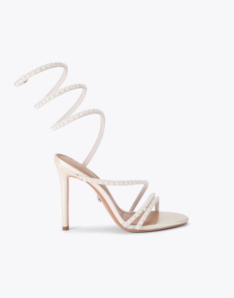 Carvela Spiral 105 heeled sandals in champagne - view 1