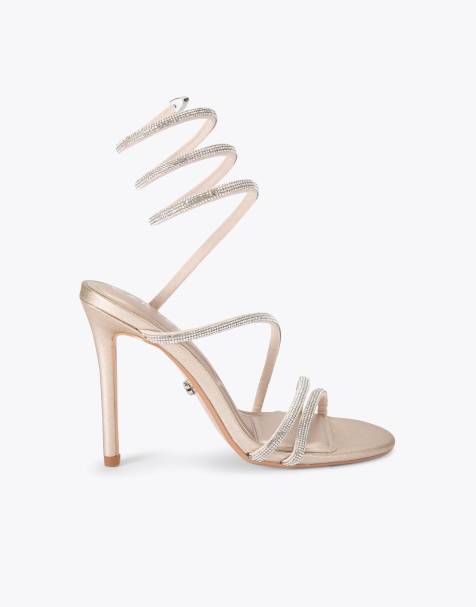 Carvela Spiral 105 heeled sandals in gold - view 1