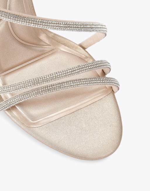 Carvela Spiral 105 heeled sandals in gold, 4 of 4