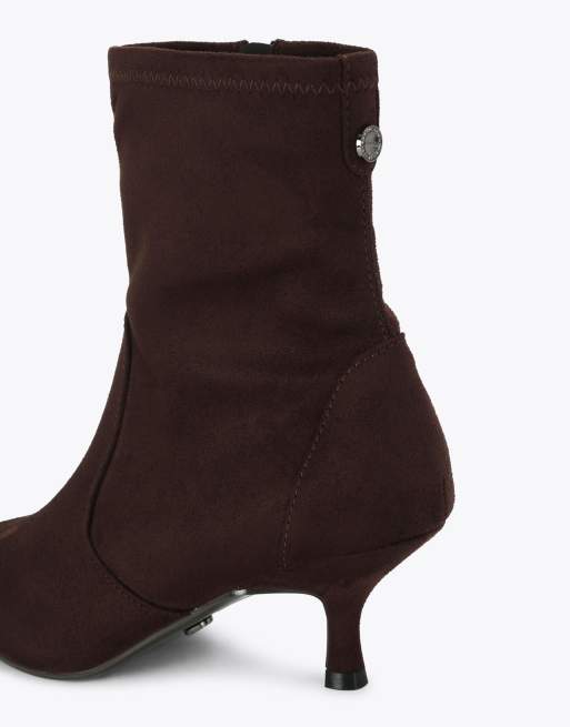 Carvela Spirit 60 low ankle boots in brown, 3 of 4
