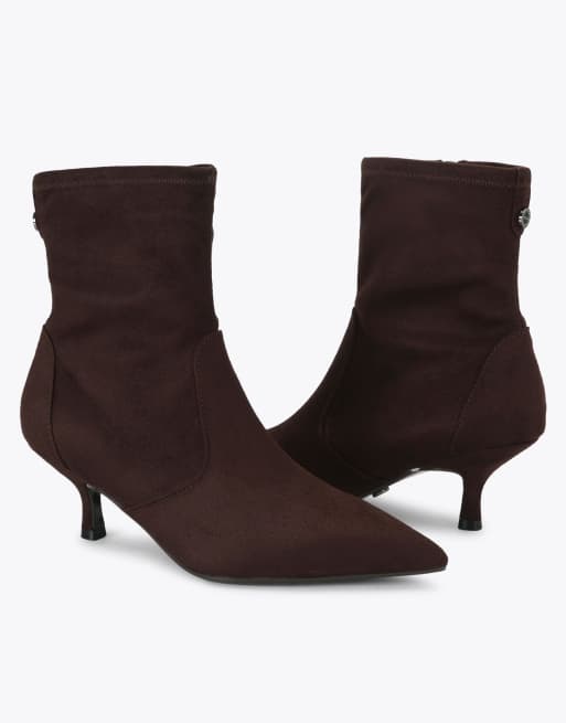Carvela Spirit 60 low ankle boots in brown, 4 of 4
