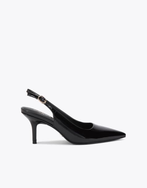 Carvela Spirit sling heeled shoes in black - view 1