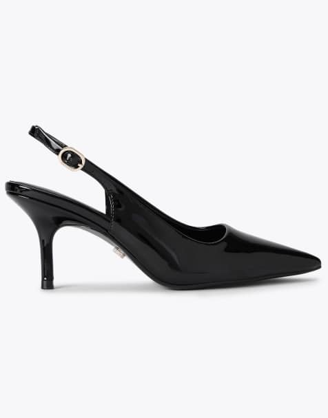 Carvela Spirit sling wide fit heeled sandals in black - view 1
