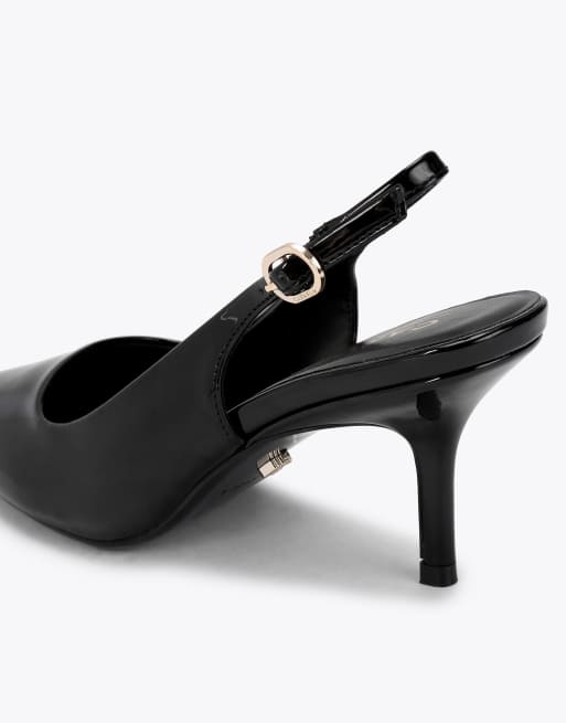 Carvela Spirit sling wide fit heeled sandals in black, 3 of 4