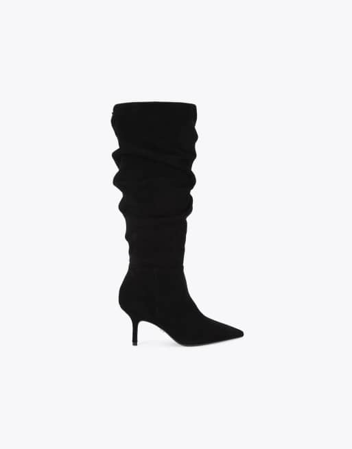 Carvela Spirit slouch knee boots in black