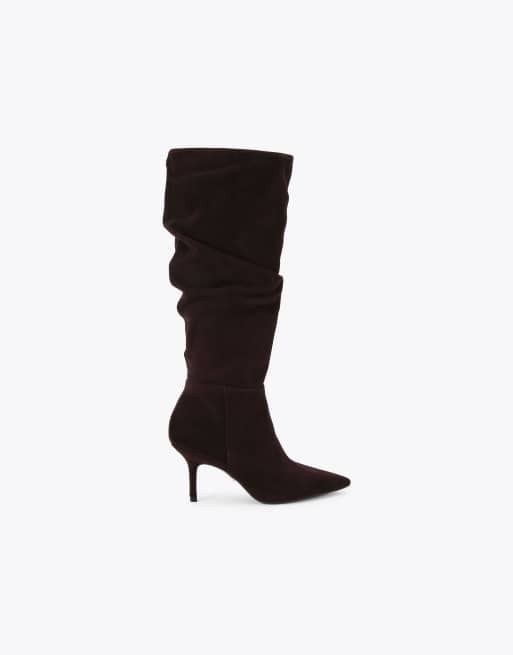 Carvela Spirit slouch knee boots in brown
