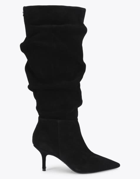 Carvela Spirit slouch wide fit knee boots in black - view 1