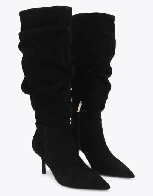 Carvela Spirit slouch wide fit knee boots in black, 2 of 4