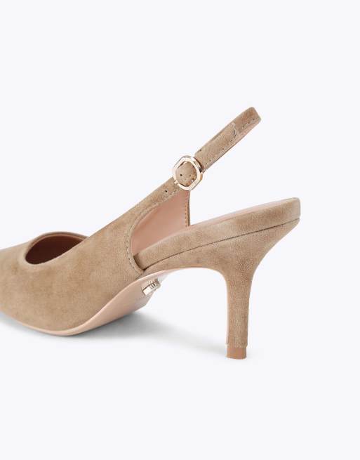 Carvela Spirited heeled shoes in taupe suede , 4 of 4