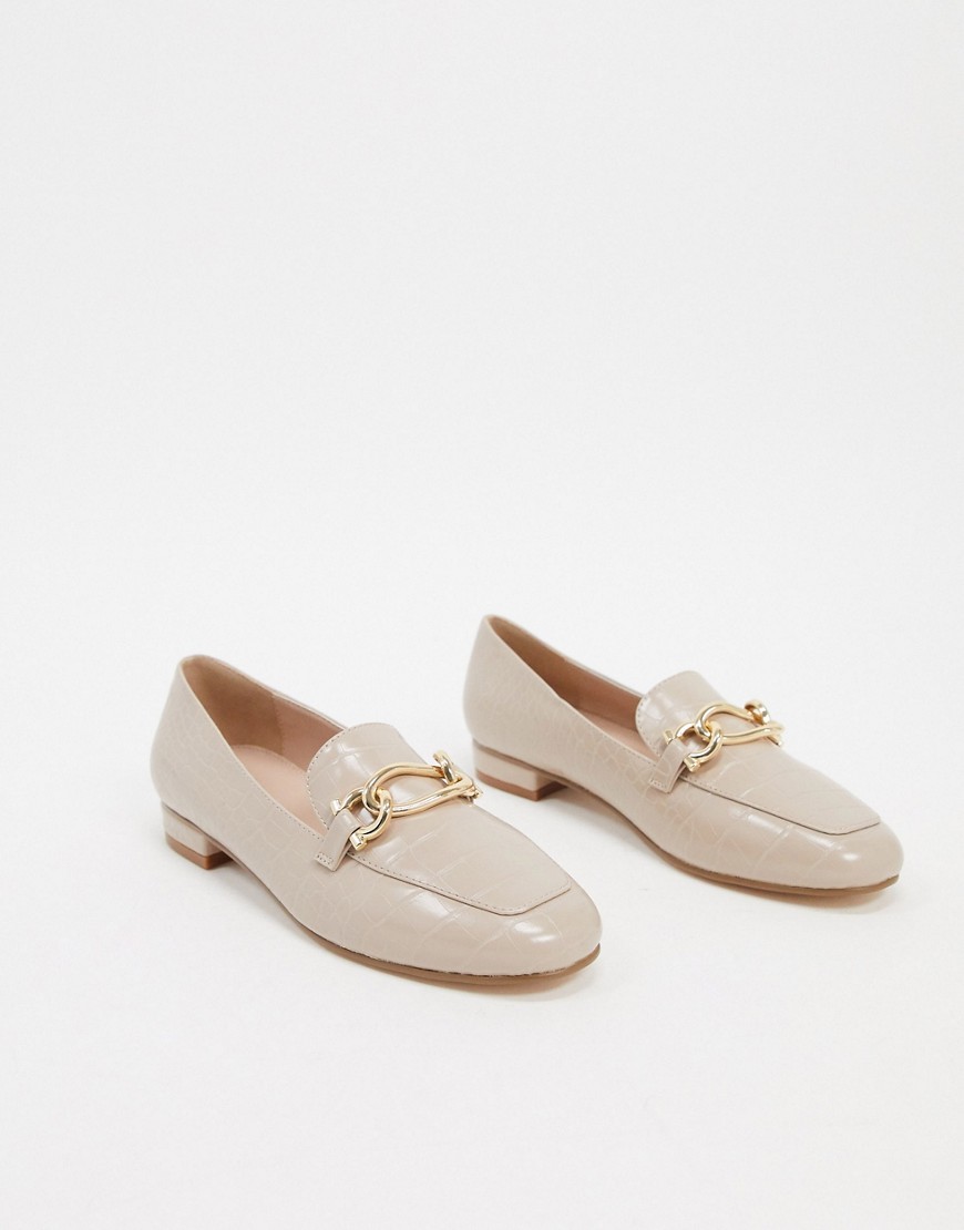 Carvela square toe chain loafers-Pink