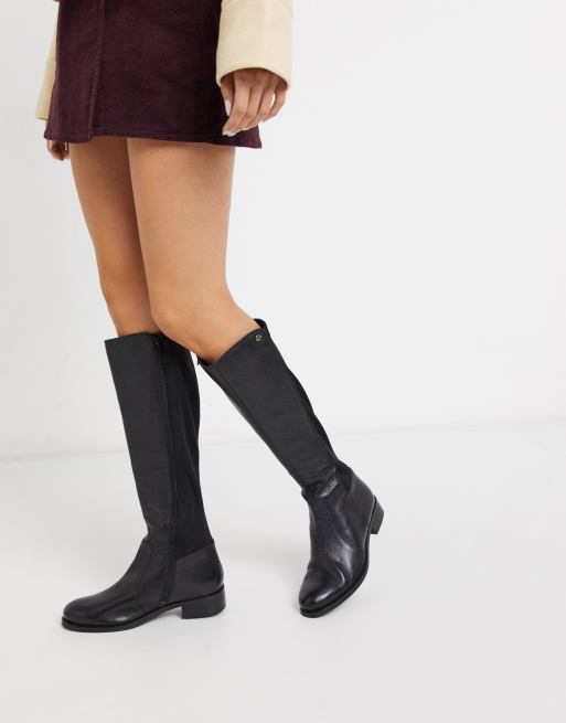 Knee high boots hot sale with stretch back