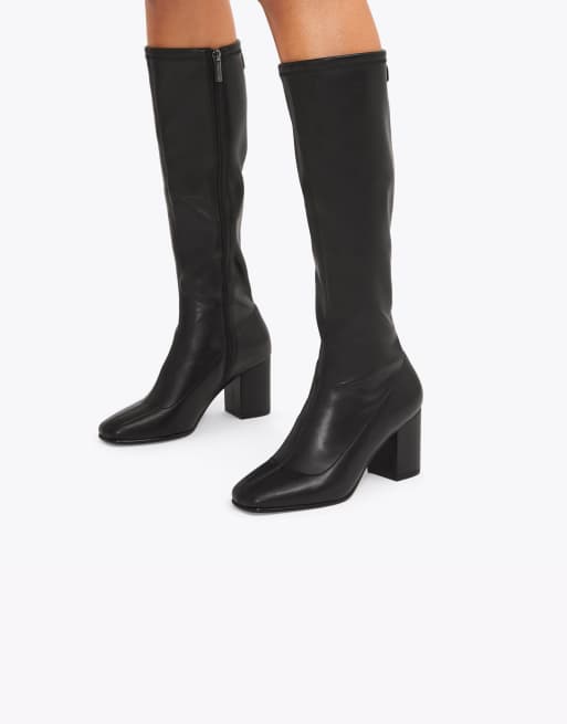 Carvela Strut high knee boots in black, 4 of 4