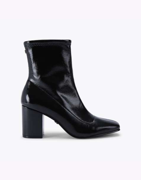Carvela Strut mid ankle boots in black - view 1