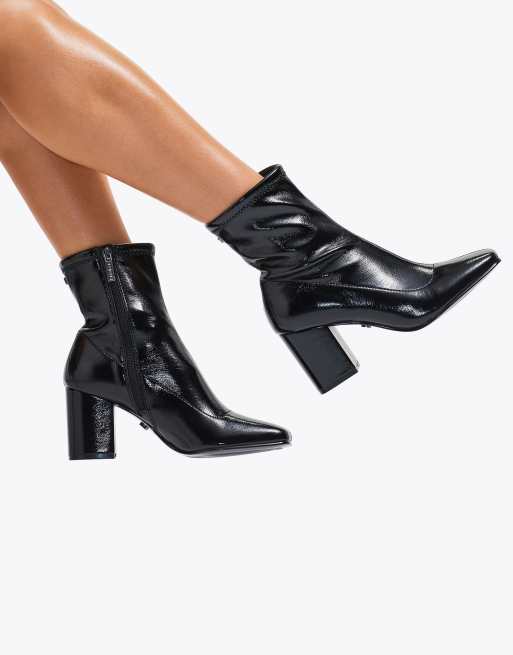 Carvela Strut mid ankle boots in black, 4 of 4