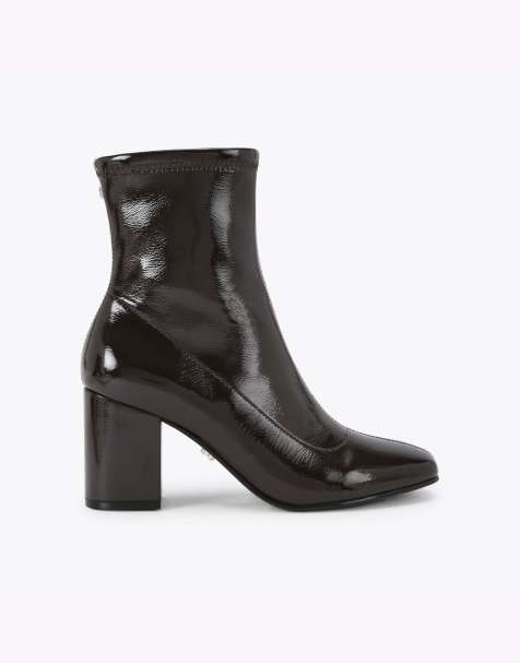 Carvela Strut mid ankle boots in dark brown - view 1