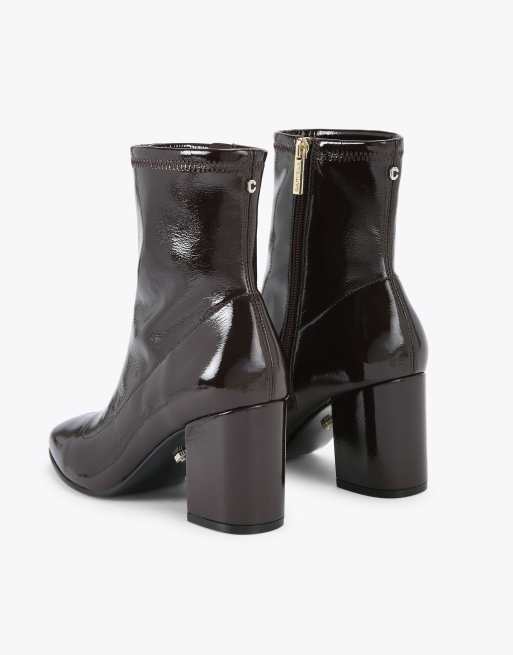 Carvela Strut mid ankle boots in dark brown, 3 of 4