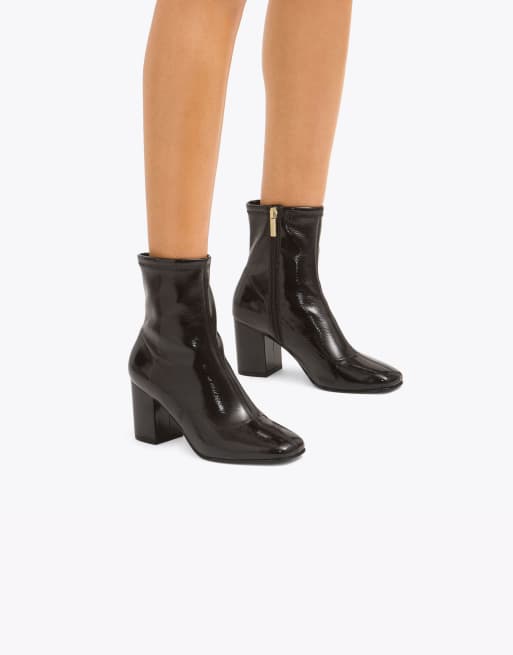 Carvela Strut mid ankle boots in dark brown, 4 of 4