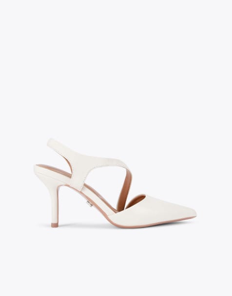 Carvela Symmetry court heeled shoes in bone - view 1