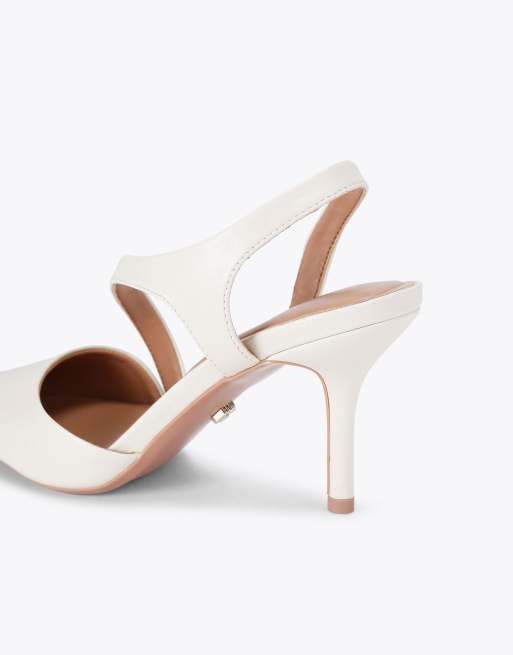Carvela Symmetry court heeled shoes in bone, 3 of 4