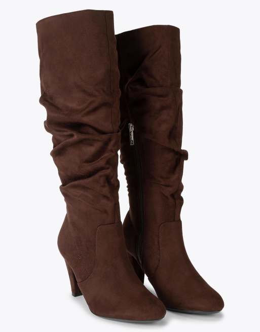 Carvela Tampa high leg knee boots in brown, 2 of 4
