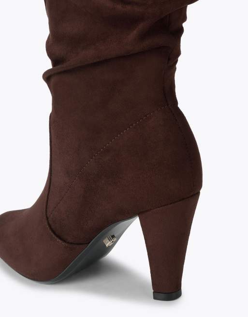 Carvela Tampa high leg knee boots in brown, 4 of 4