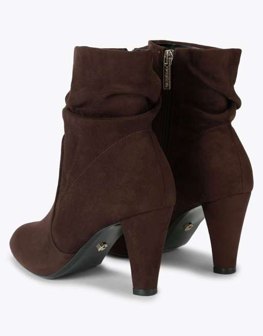 Carvela Tampa low ankle boots in brown, 3 of 4