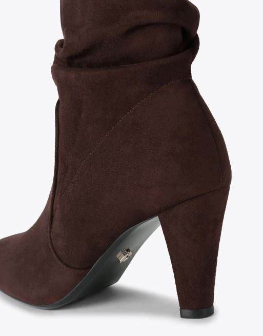 Carvela Tampa low ankle boots in brown, 4 of 4