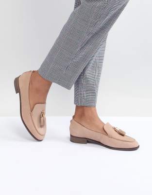 Tassle Leather Loafer-Neutral