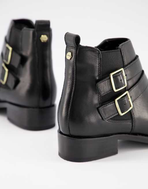 Carvela black 2024 leather ankle boots