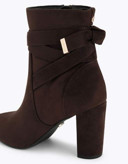 Carvela Tempt low ankle boots in brown, 3 of 4