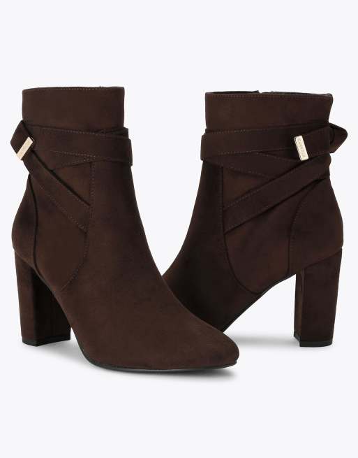 Carvela Tempt low ankle boots in brown, 4 of 4