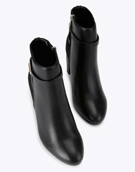 Carvela Tempt trim low ankle boots in black, 2 of 4