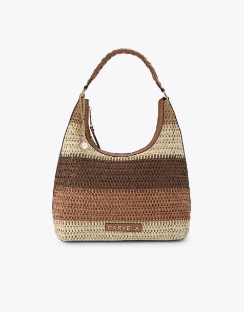 Carvela Treccia plait tote in tan combination - view 1