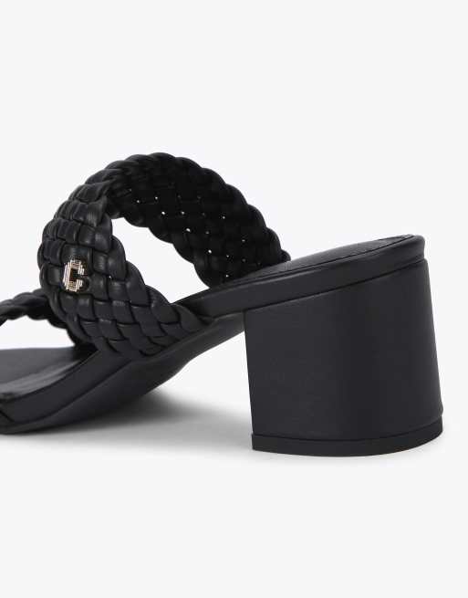Carvela Twisted heeled sandals in black, 2 of 4