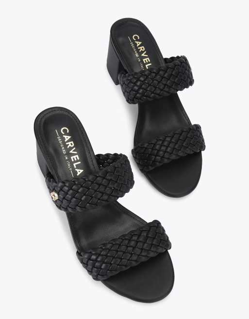 Carvela Twisted heeled sandals in black, 4 of 4